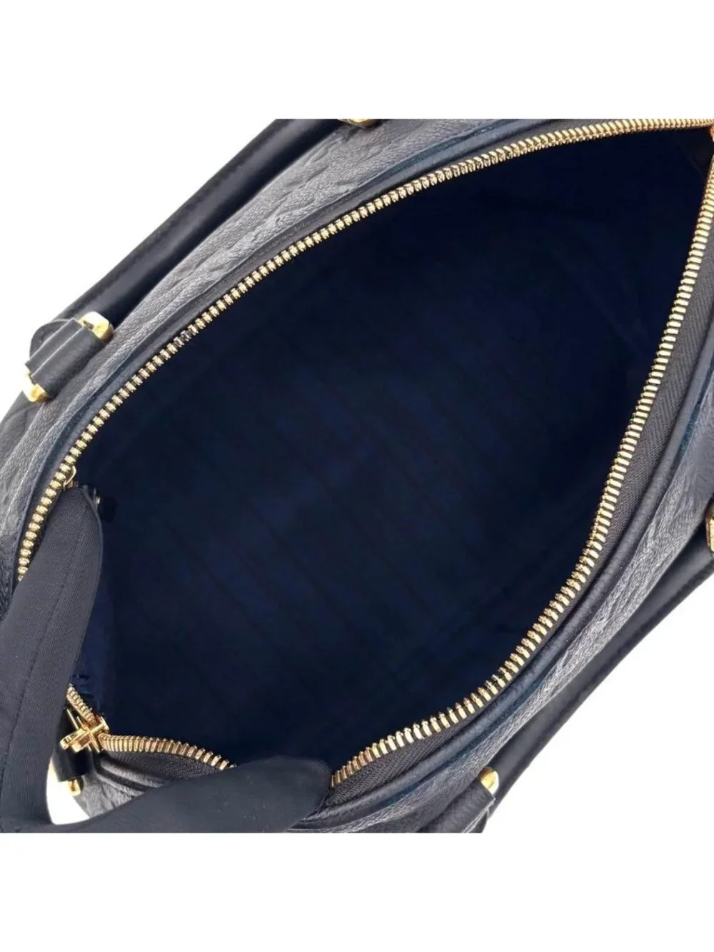 Louis Vuitton Monogram Empreinte Speedy Bandouliere 25 Noir Handbag